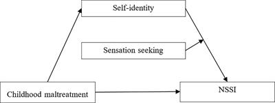 Childhood maltreatment and NSSI in prisoners: mediation through self-identity and moderation by sensation-seeking